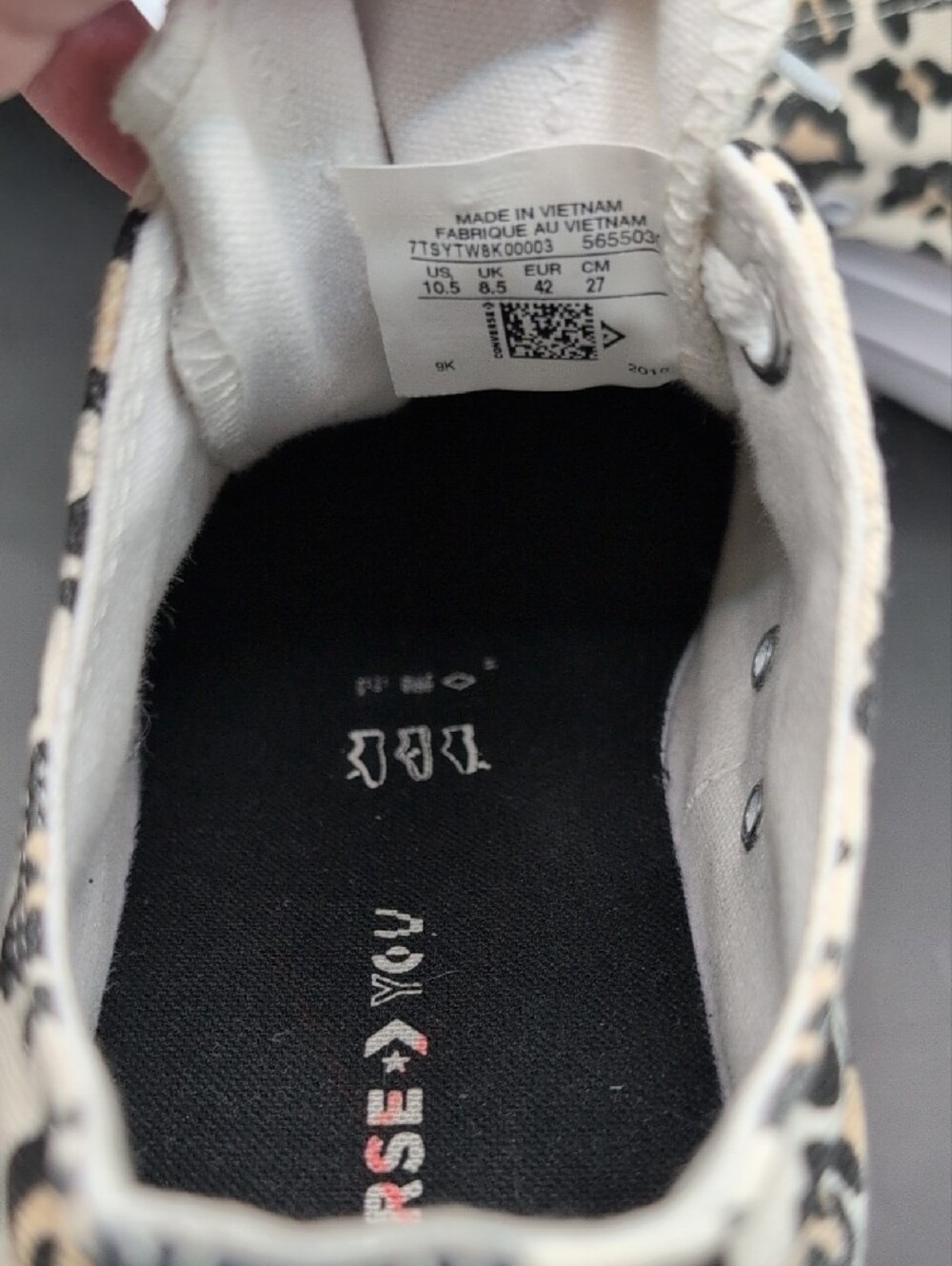 CONVERSE Chuck Taylor All Star 70 Ox Low Top Leopard Print Sneakers Skze 10.5 - Picture 8 of 12